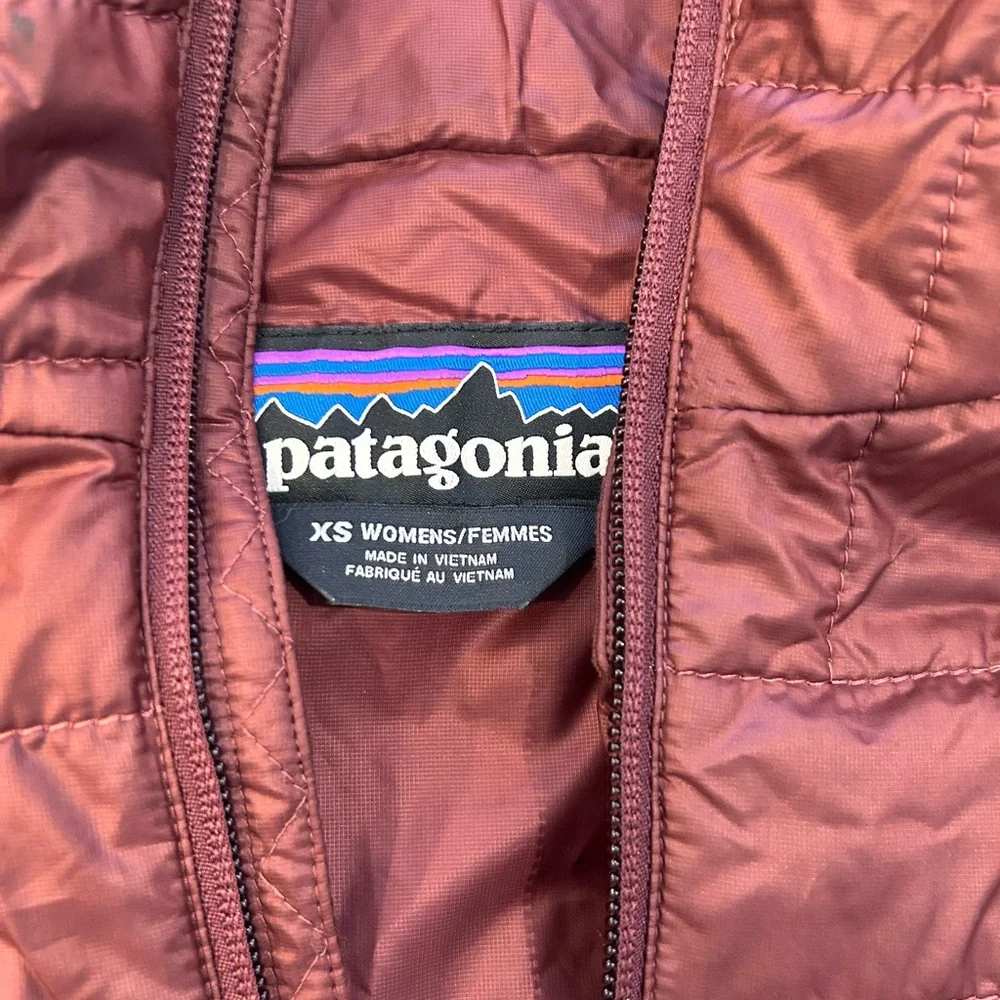 Patagonia *Nano Puff* Hoody | Maroon "Dark Ruby" | Lightweight & Warm | XS | EUC - Picture 2 of 6